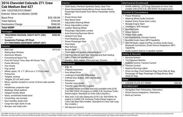 Used 2016 Silver Chevrolet Z71 image 30