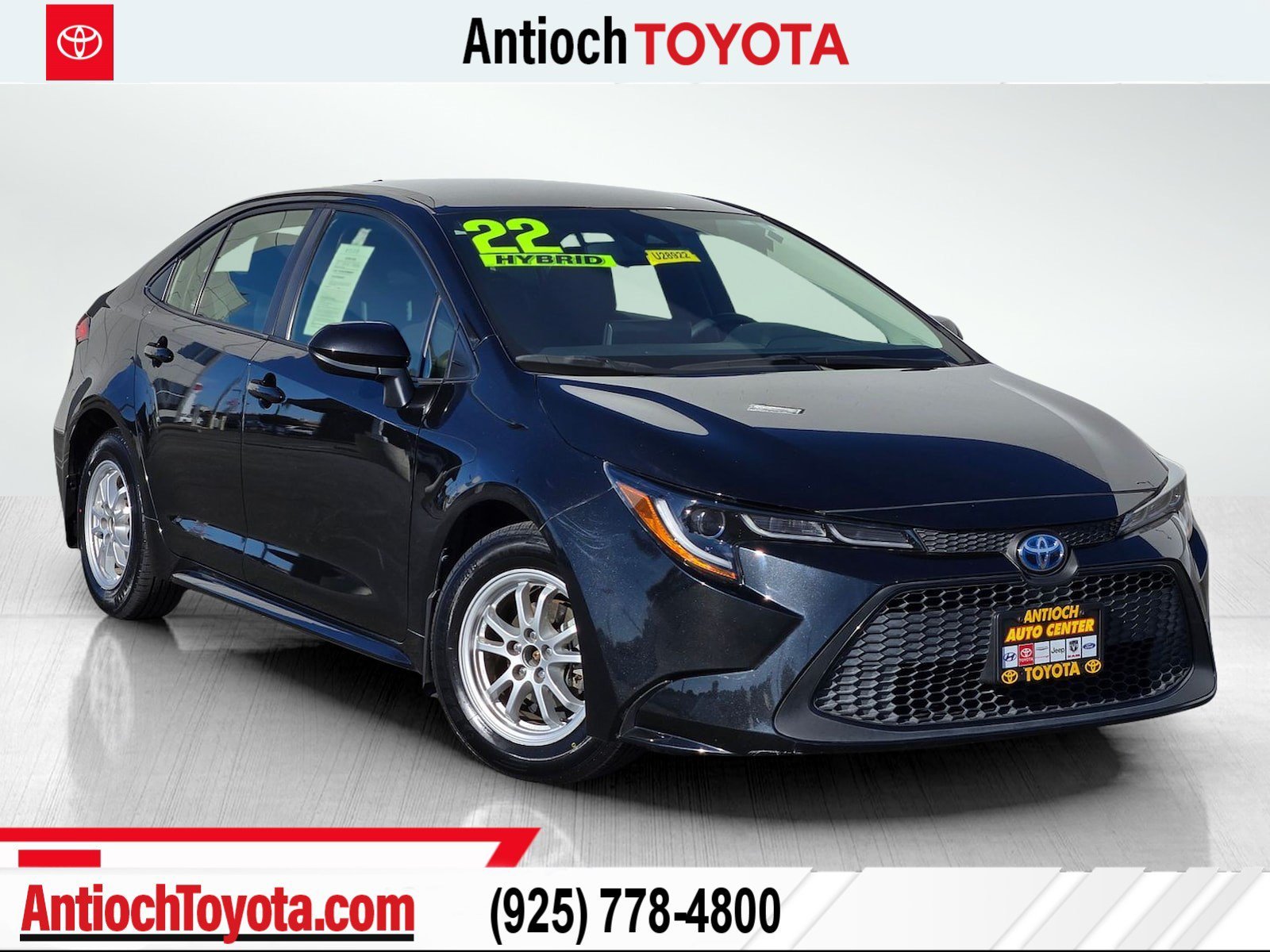 Used 2022 Black Toyota Hybrid LE image 1