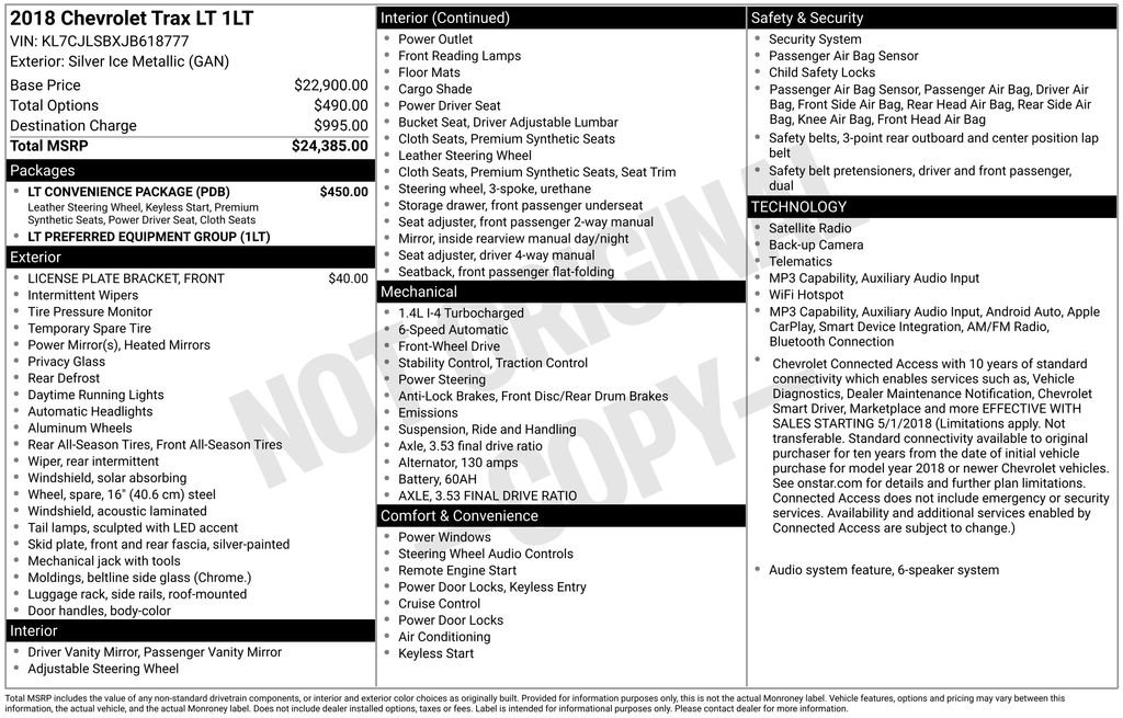Used 2018 Silver Chevrolet LT image 13