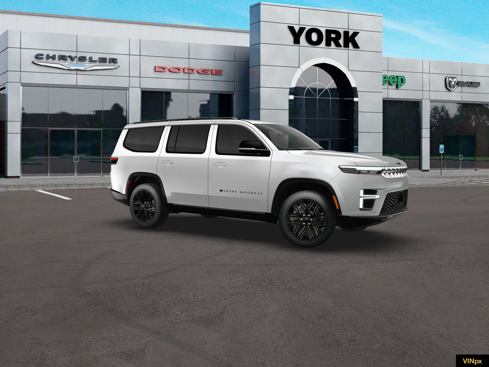 New 2026 Bright White Clear-Coat Exterior Paint Jeep Grand Wagoneer image 22
