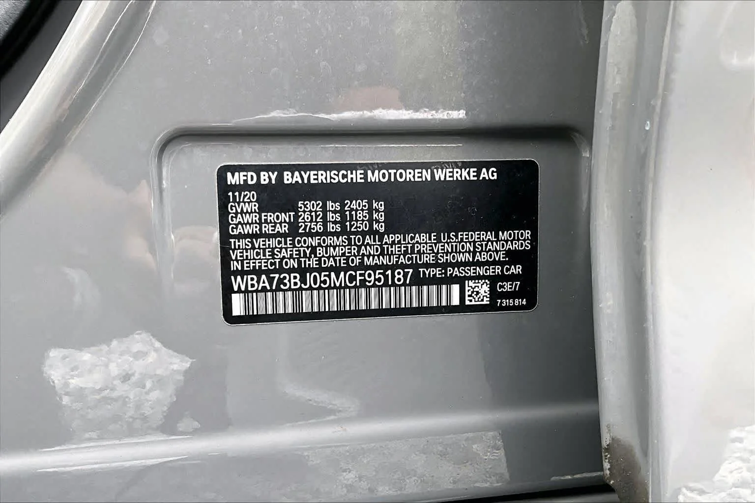 Used 2021 Bernina Grey Amber Effect Metallic BMW 540i xDrive image 35