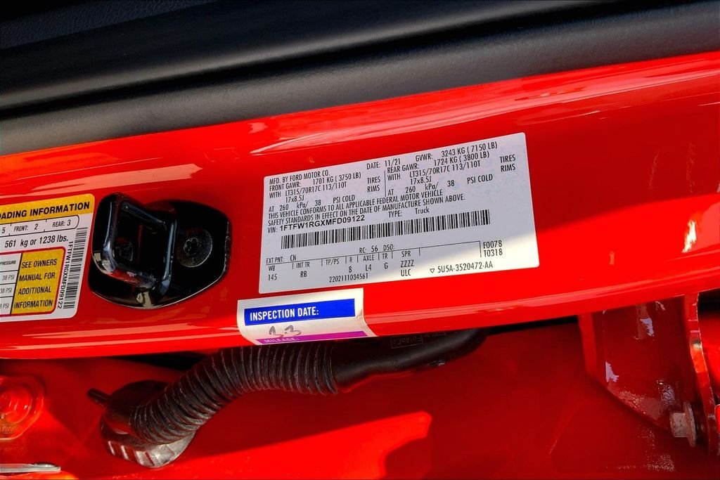 Used 2021 Orange Ford Raptor image 20