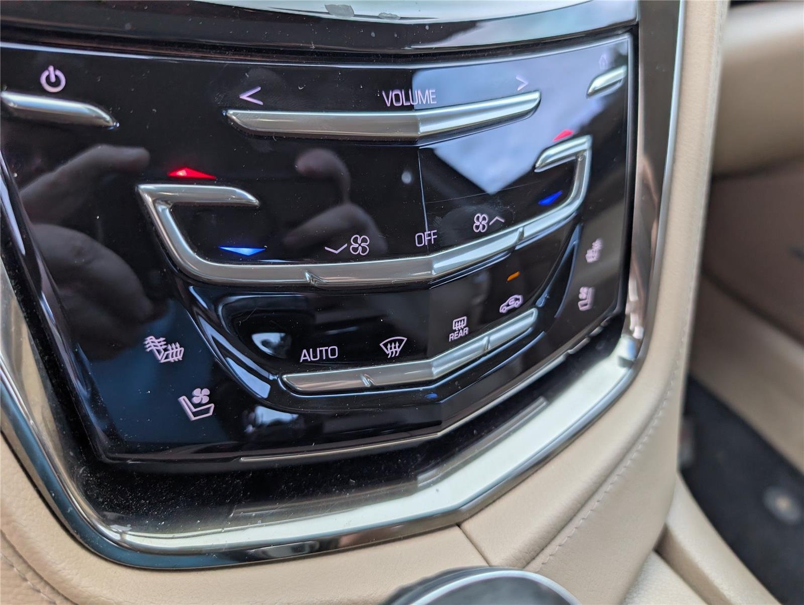 Used 2016 CRYSTAL WHITE TRICOAT Cadillac V-Sport Premium RWD image 17