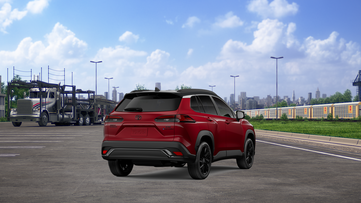 New 2026 Soul Red Crystal  with Jet Black roof Toyota Hybrid XSE image 9