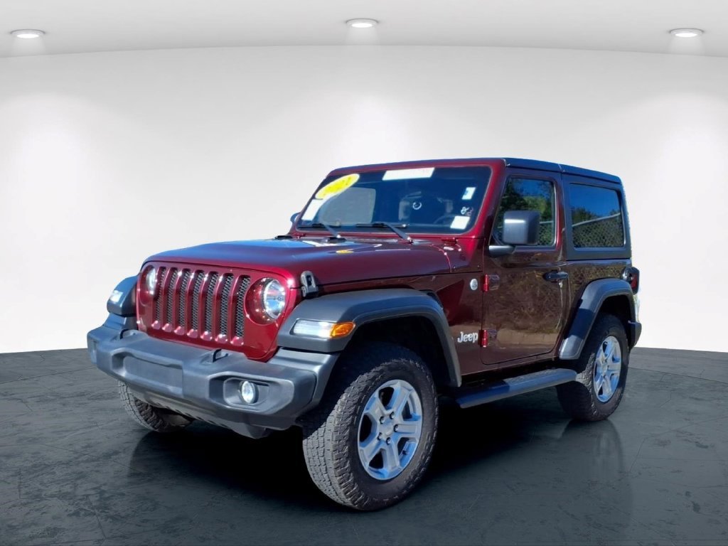 Used 2021 Red Jeep Sport S image 2