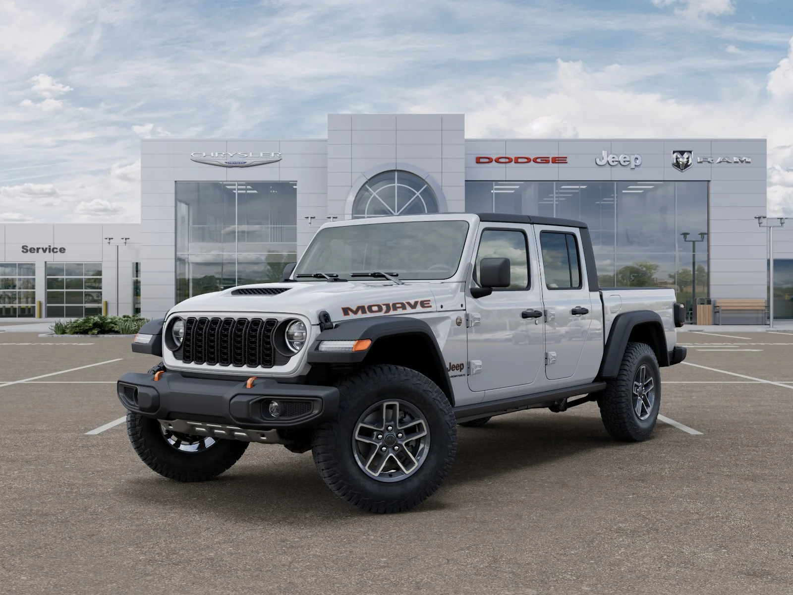 New 2026 Bright White Clear-Coat Exterior Paint Jeep Mojave image 34