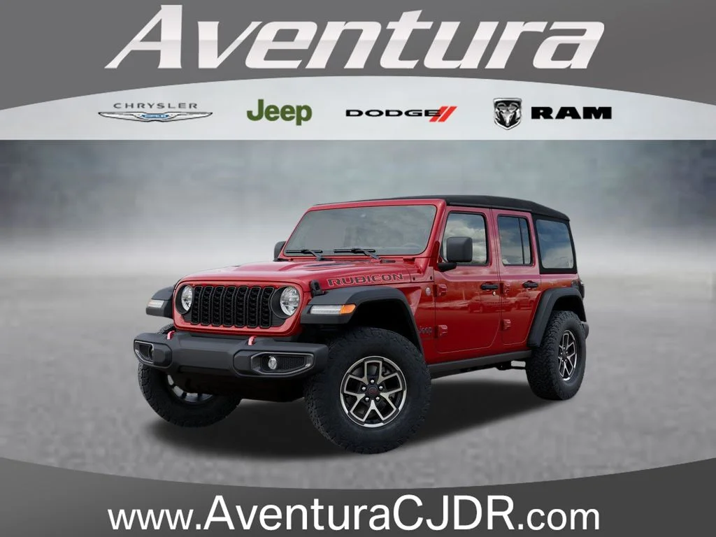 New 2026 Firecracker Red Clear-Coat Exterior Paint Jeep Rubicon image 1