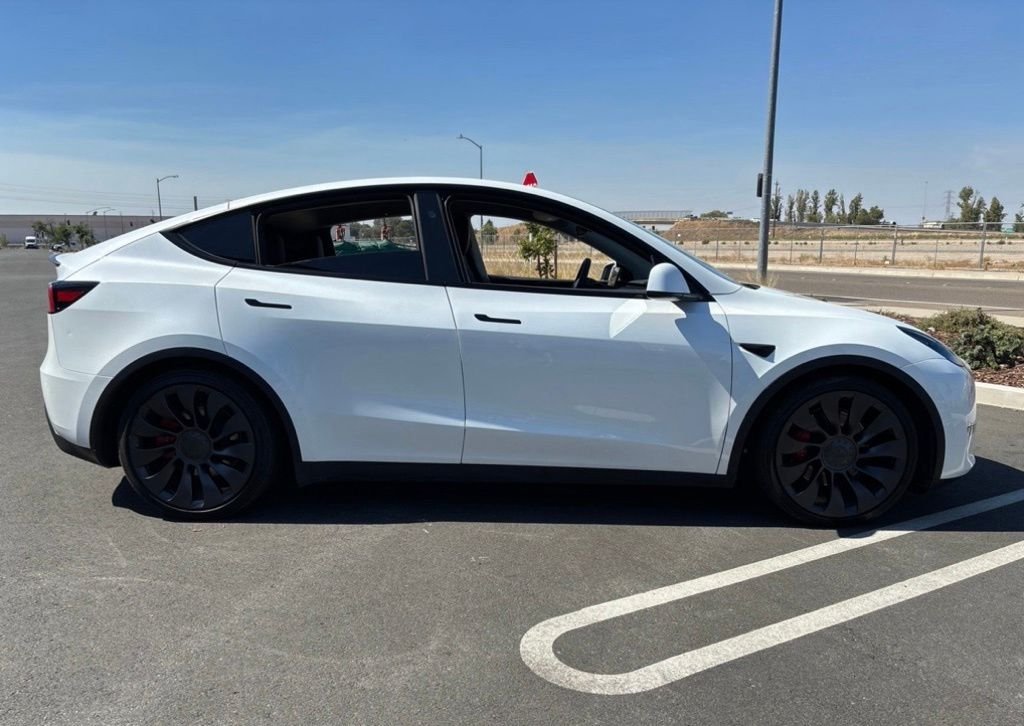 Used 2025 White Tesla Performance image 3