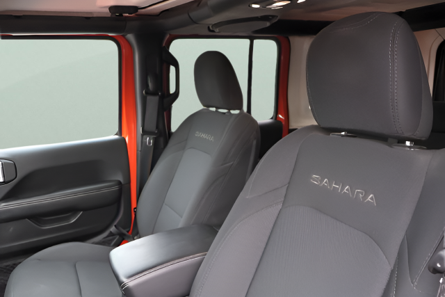 Used 2020 Orange Jeep Unlimited Sahara image 14