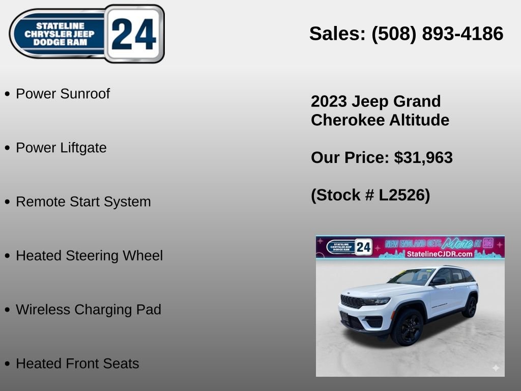Used 2023 White Jeep Altitude X image 6
