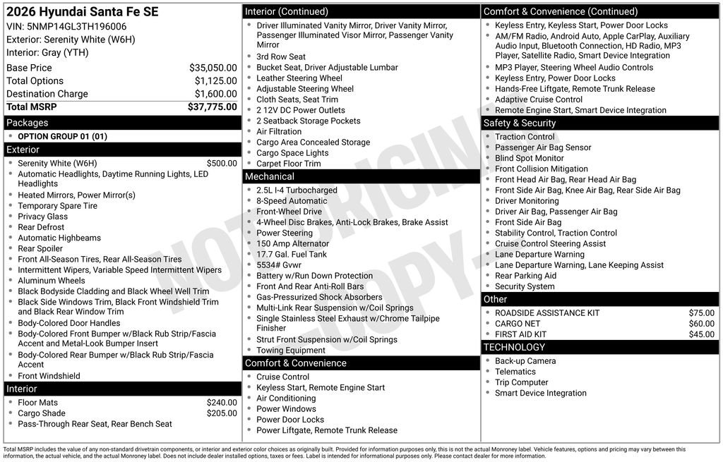 2026 Hyundai Santa Fe SE - Photo 30