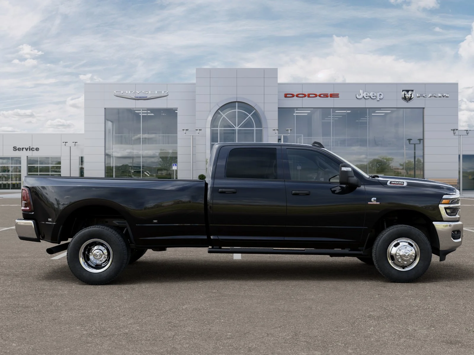 New 2026 Diamond Black Crystal Pearl-Coat Exterior Paint RAM Tradesman image 21