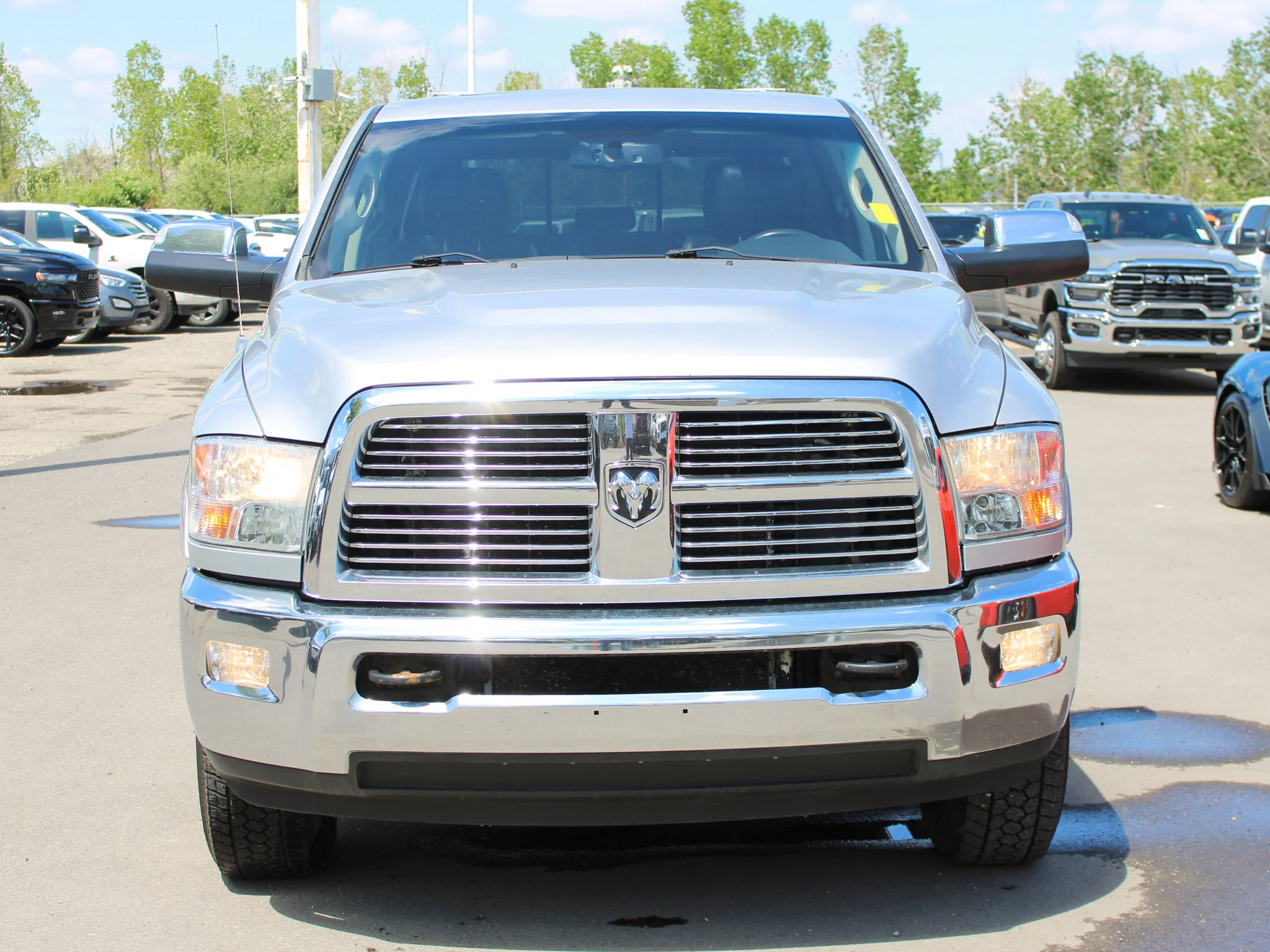 Used 2012 Silver RAM Laramie * Mechanic Special | Cummins | Heated Leather Seats | Canopy | Navigation image 8