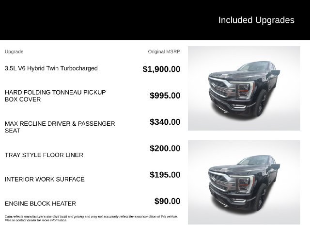 Used 2022 Agate Black Metallic Ford Limited image 5