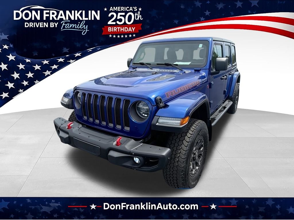 Used 2019 Blue Jeep Unlimited Rubicon image 1
