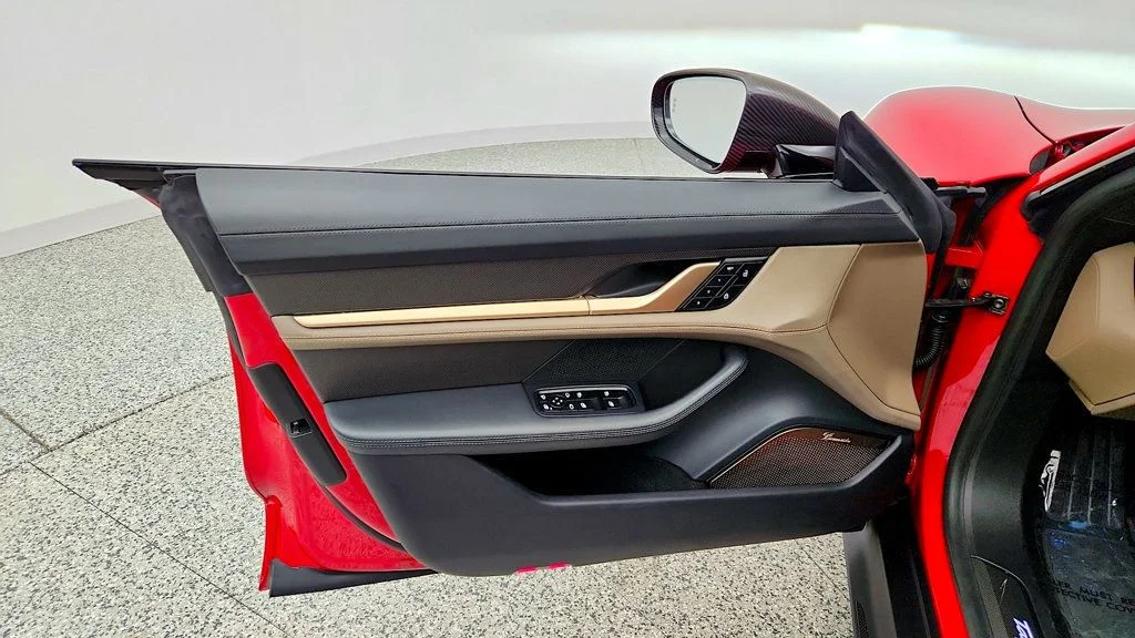 Used 2022 Carmine Red Porsche Turbo S AWD w/ Carbon Sportdesign Pkg, Burmester & Premium Pkg image 11