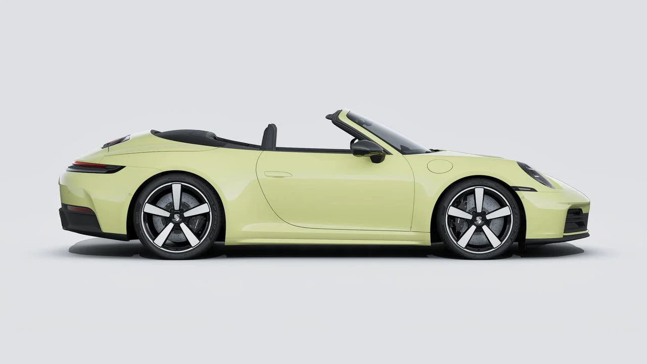 New 2026 Cartagena Yellow Metallic Porsche Carrera 4S Cabriolet image 6