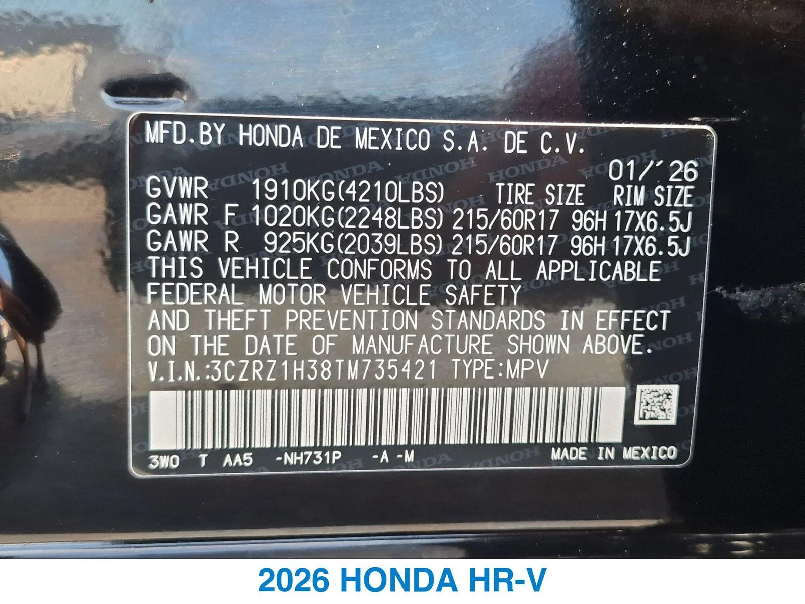 Used 2026 Black Honda LX image 26