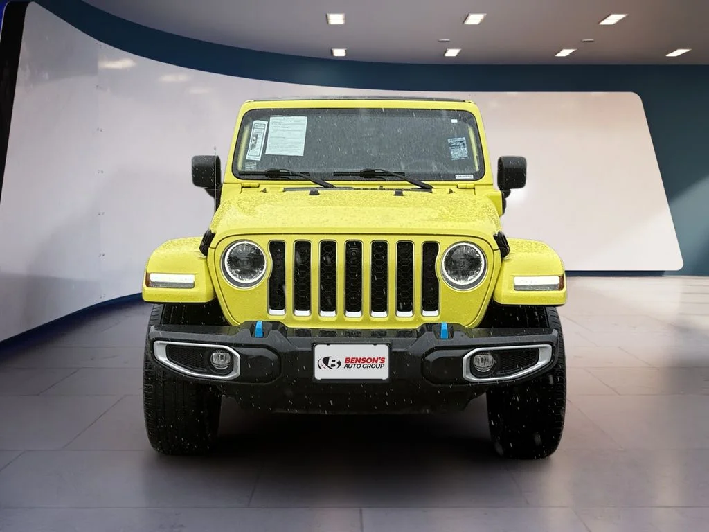 Used 2023 Yellow Jeep Sahara 4xe image 8