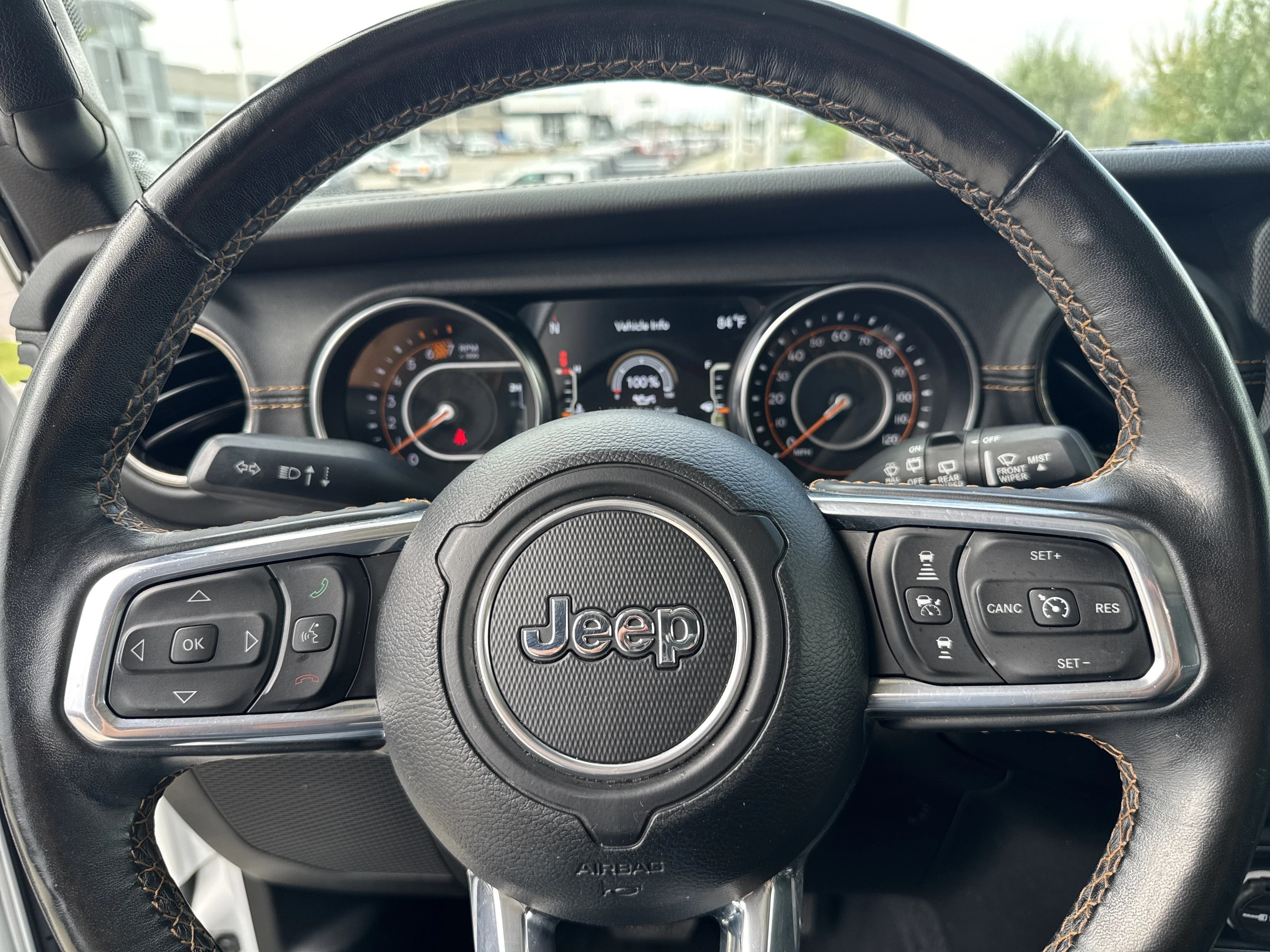 Used 2023 Bright White Clearcoat Jeep High Altitude image 15