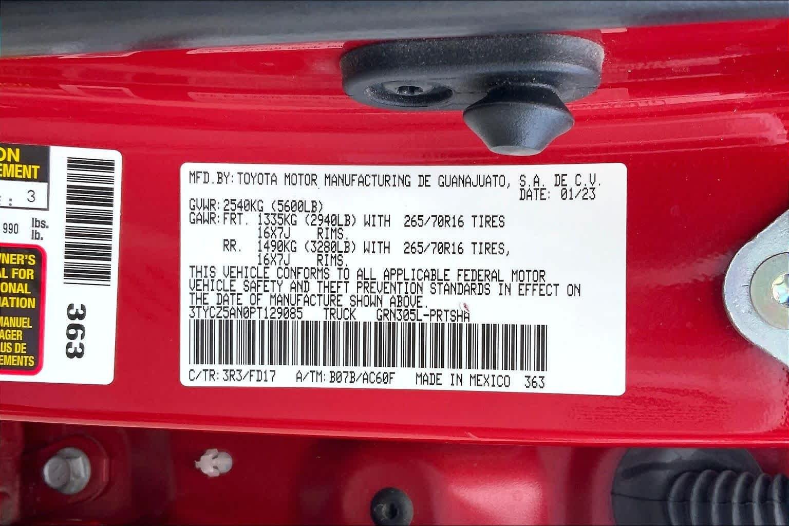 Used 2023 Barcelona Red Metallic Toyota TRD Off Road image 70