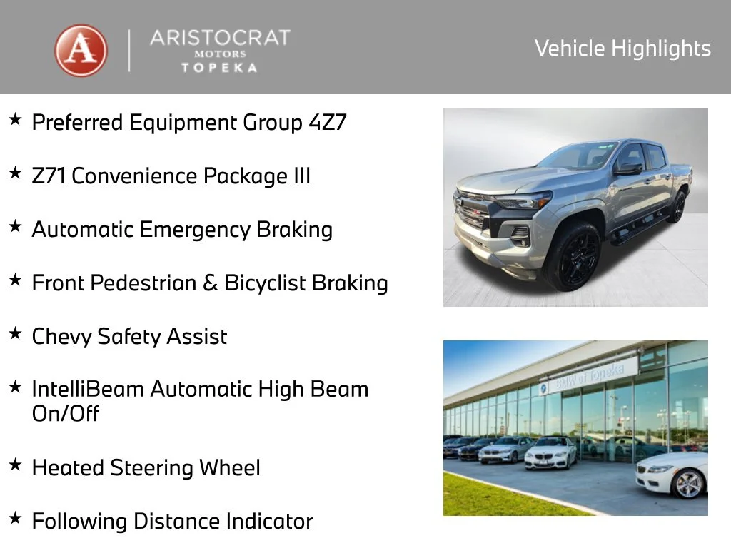 Used 2025 Chevrolet Colorado Z71 with VIN 1GCPTDEK5S1130389 for sale in Kansas City