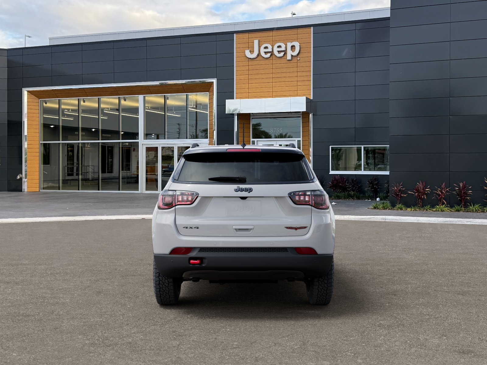 New 2026 Bright White Clear-Coat Exterior Paint Jeep Trailhawk image 39
