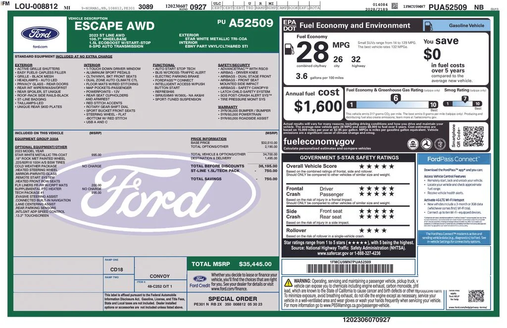 Used 2023 White Ford ST-Line image 11