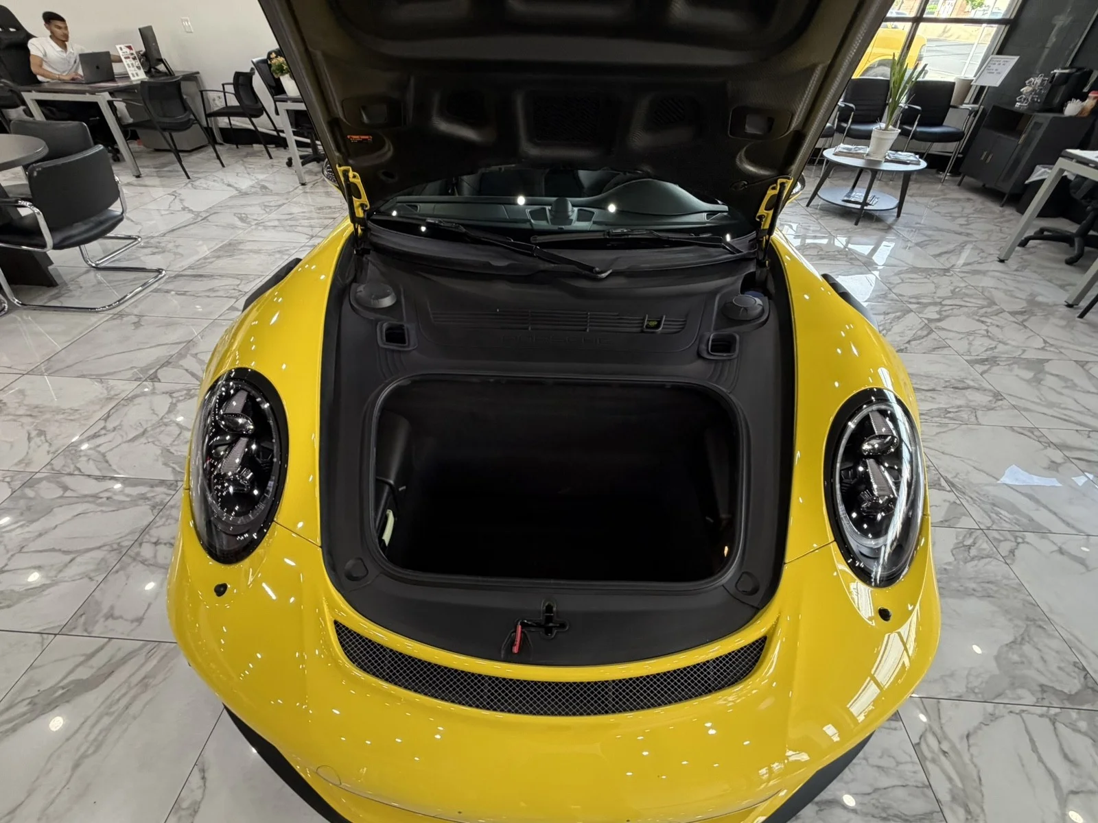 Used 2019 Racing Yellow Porsche GT3 RS Weissach Edition w/ Navi & rearCam image 13