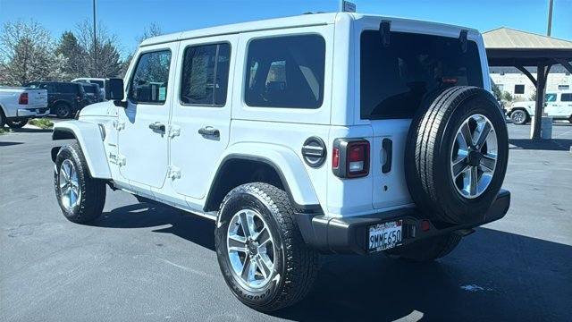 Used 2020 Bright White Clearcoat Jeep Sahara image 5
