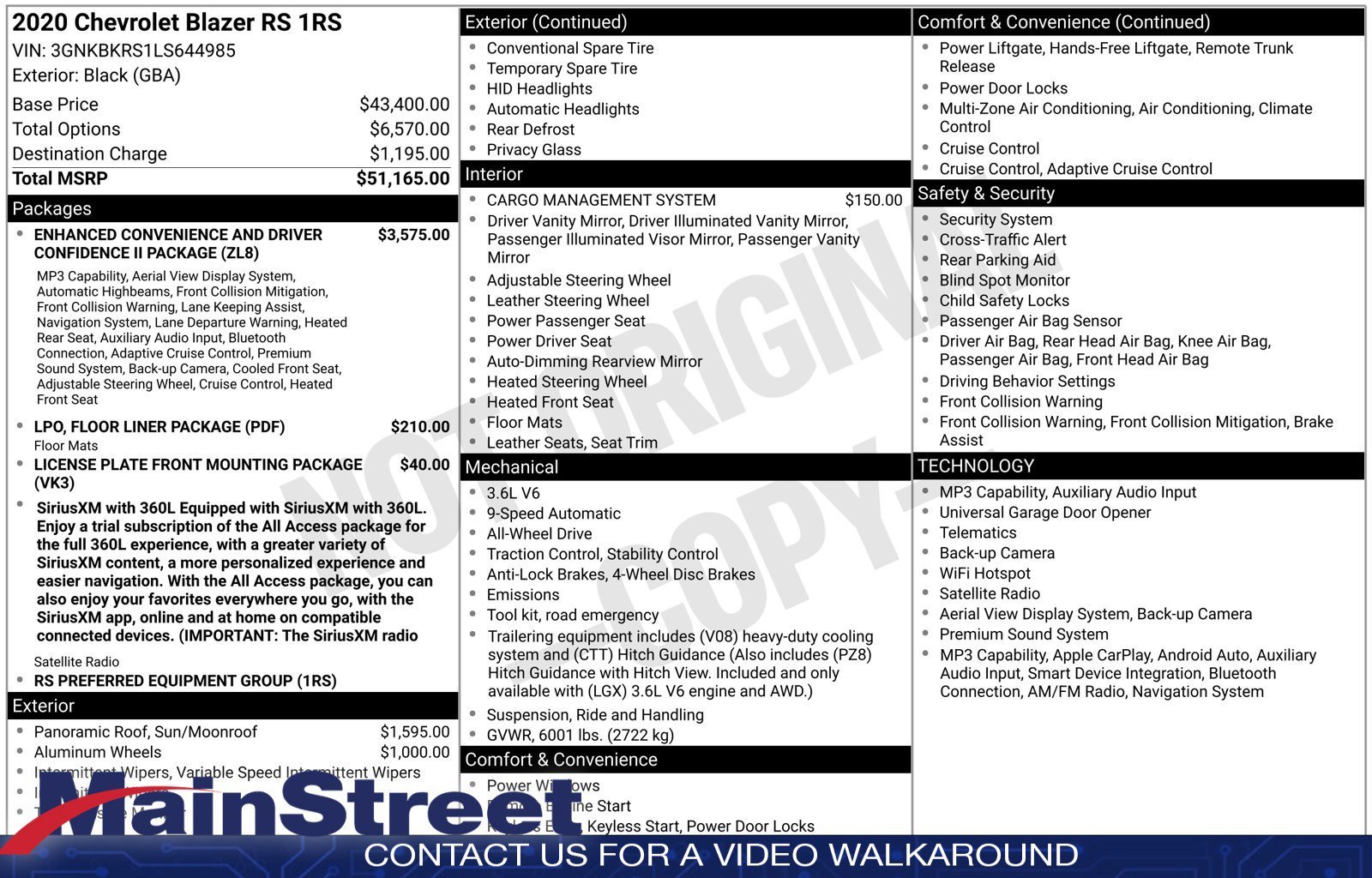 Used 2020 Black Chevrolet RS image 10