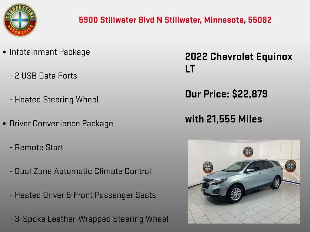 Used 2022 Blue Chevrolet LT image 15
