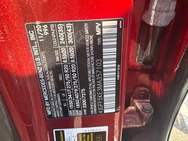 Used 2021 Red Mercedes-Benz GLS 450 image 7