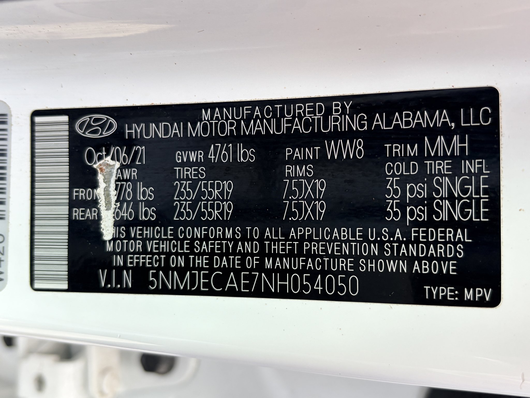 Used 2022 Quartz White Hyundai Limited image 30