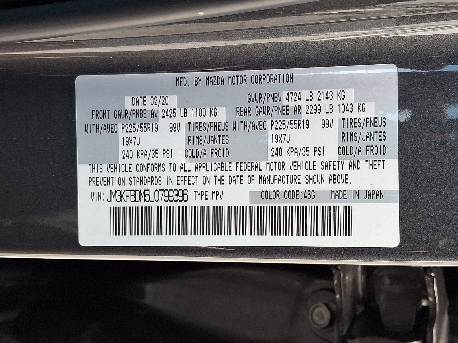 Used 2020 Machine Gray Metallic Mazda Grand Touring image 27
