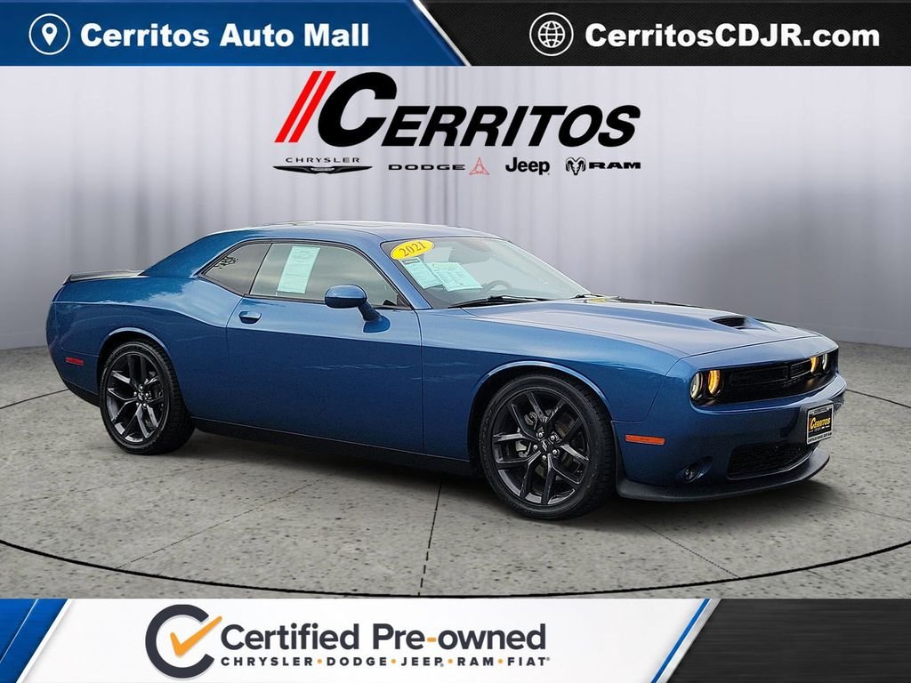 Certified Used 2021 Blue Dodge R/T image 1