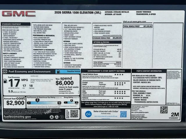 New 2026 Sterling Metallic GMC Elevation image 21