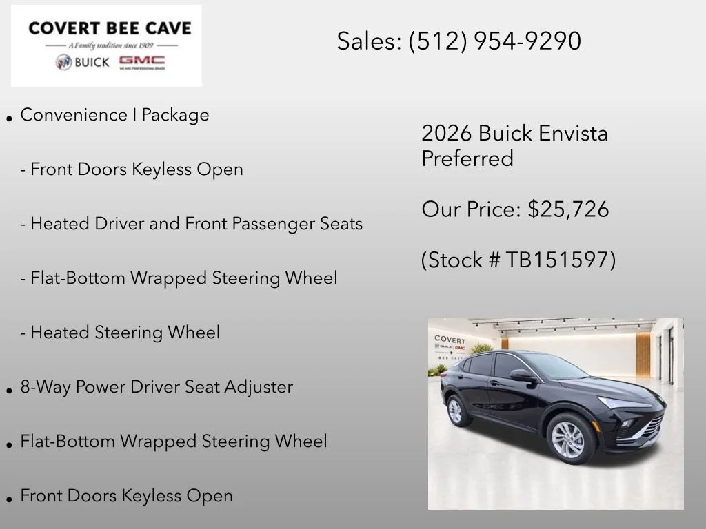 New 2026 Ebony Twilight Metallic Buick Preferred image 14