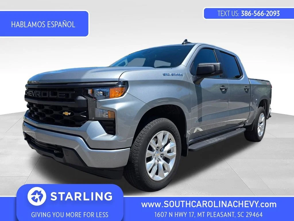 Used 2024 Sterling Gray Metallic Chevrolet Custom image 1