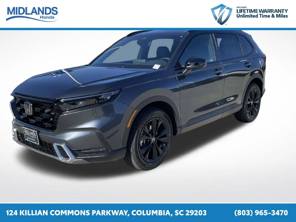 New 2027 Meteorite Gray Metallic Honda Sport Touring Hybrid AWD image 3