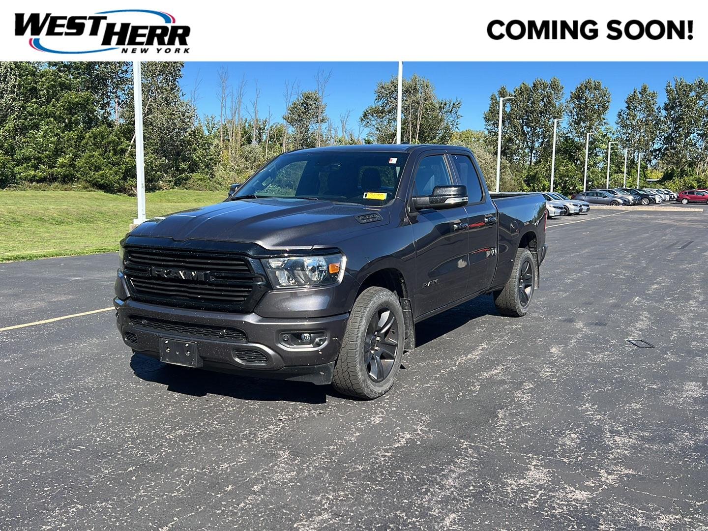 Used 2021 Granite Crystal Metallic Clearcoat Ram Big Horn image 1