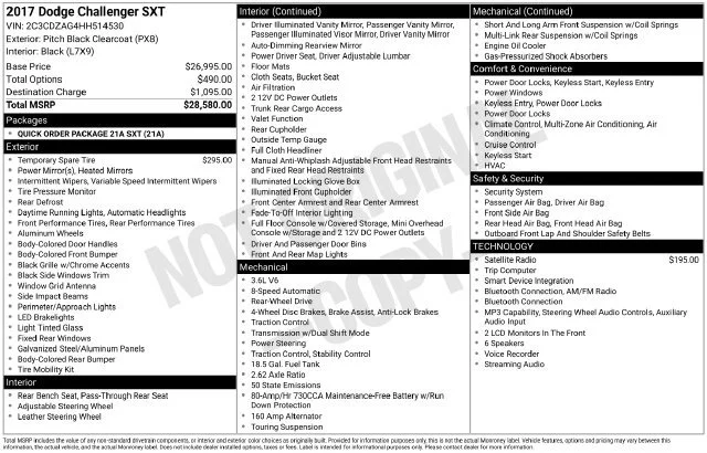 Used 2017 Black Dodge SXT image 2