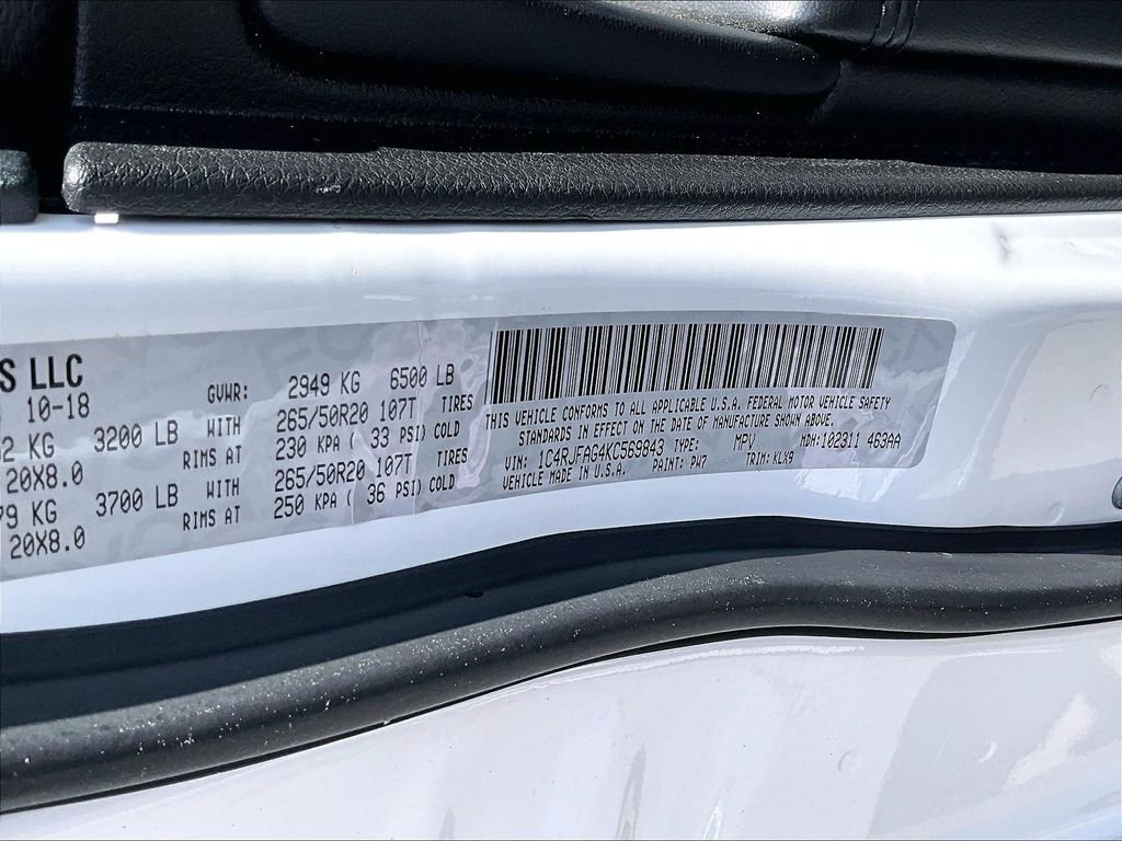 Used 2019 Bright White Clearcoat Jeep Altitude image 6