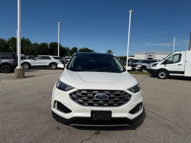 Used 2022 Star White Metallic Tri-Coat Ford SEL image 3