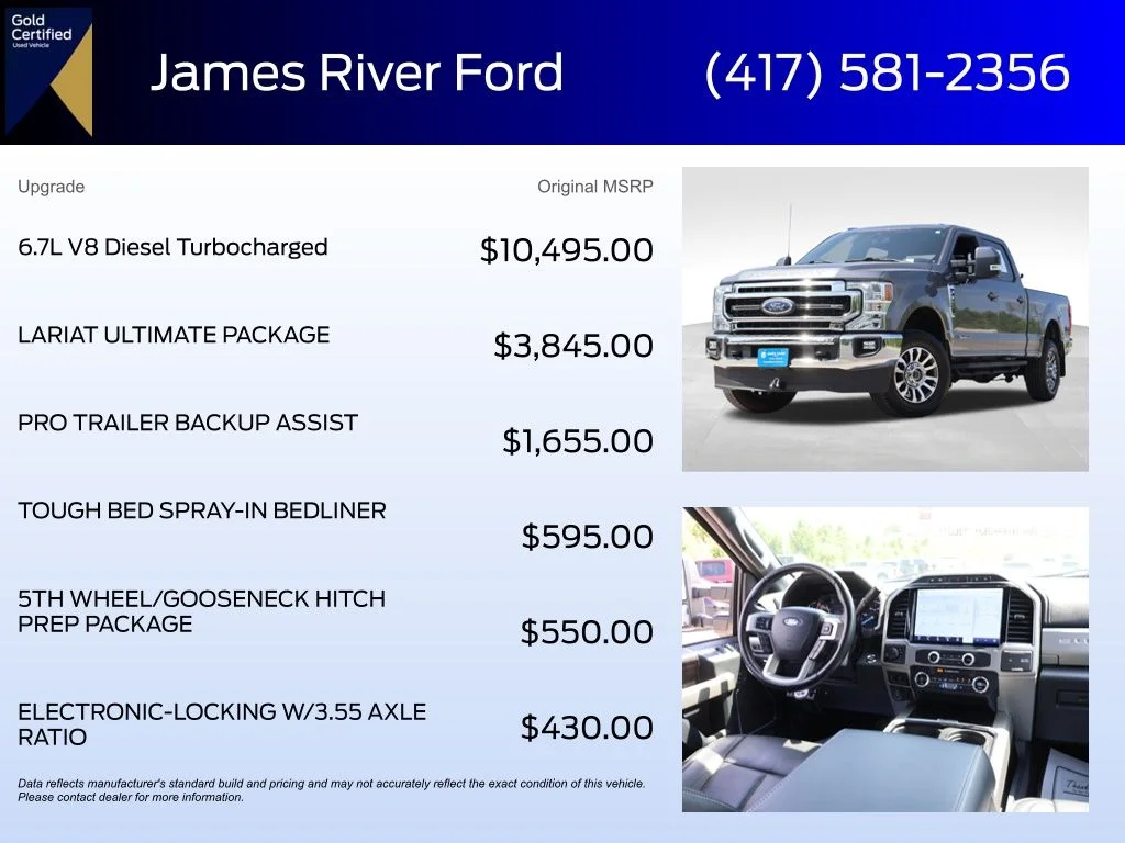 Certified Used 2022 Gray Metallic Ford Lariat image 6
