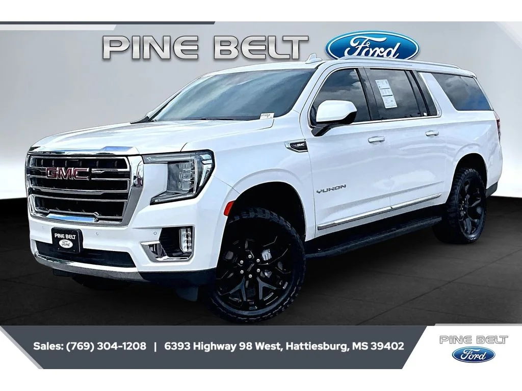 Used 2023 White Frost Tricoat GMC SLT image 10