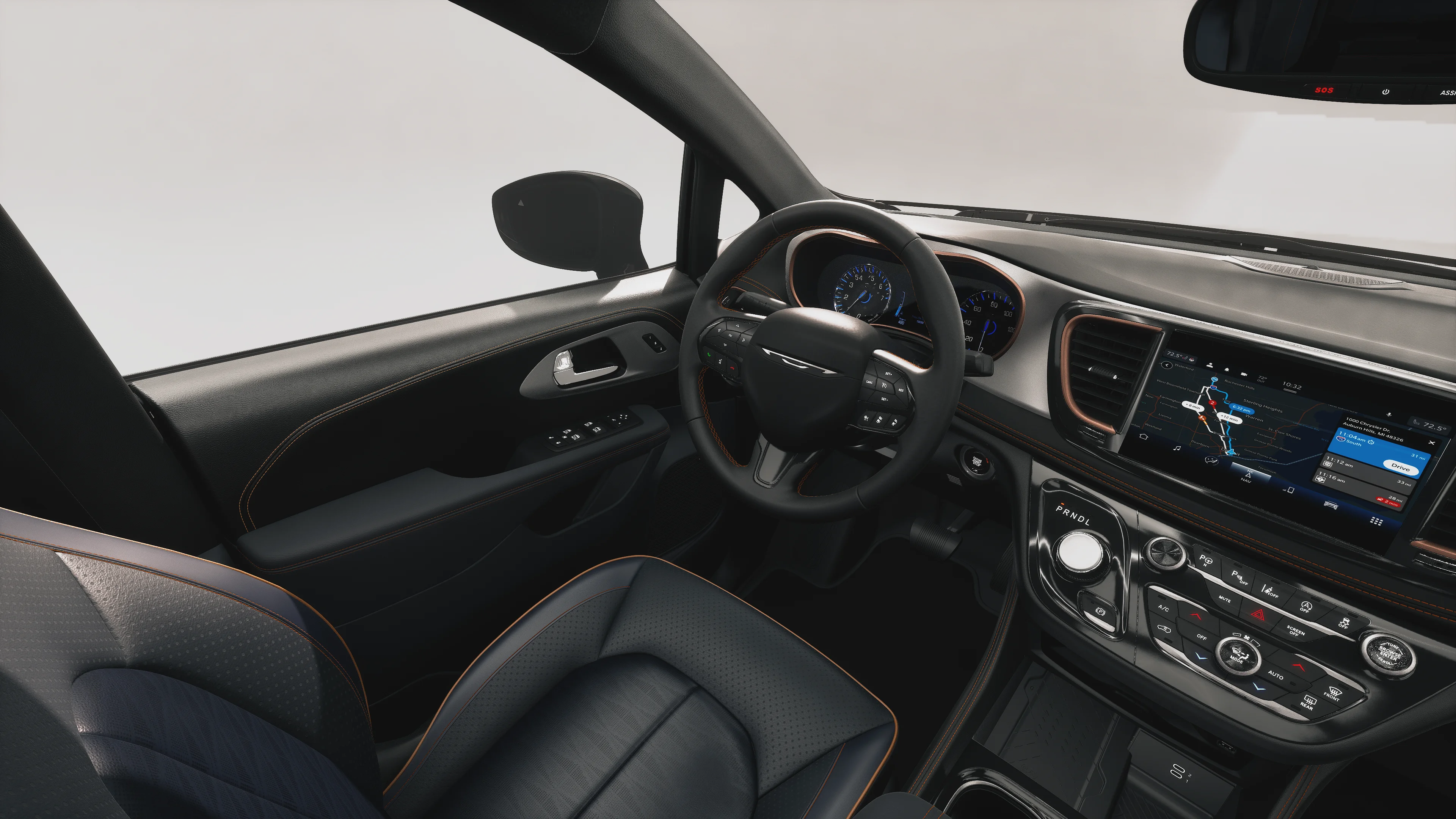 New 2027 Diamond Black Crystal Pearl-Coat Exterior Paint Chrysler Pinnacle image 8
