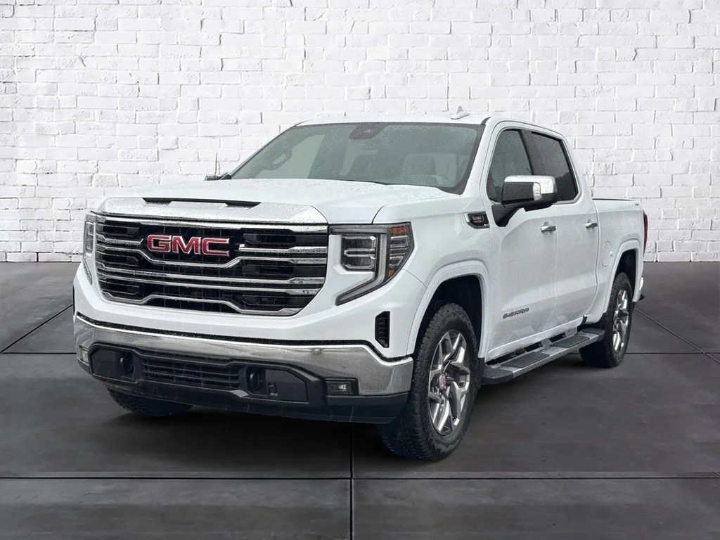 New 2026 Glacier White Tricoat GMC SLT image 2