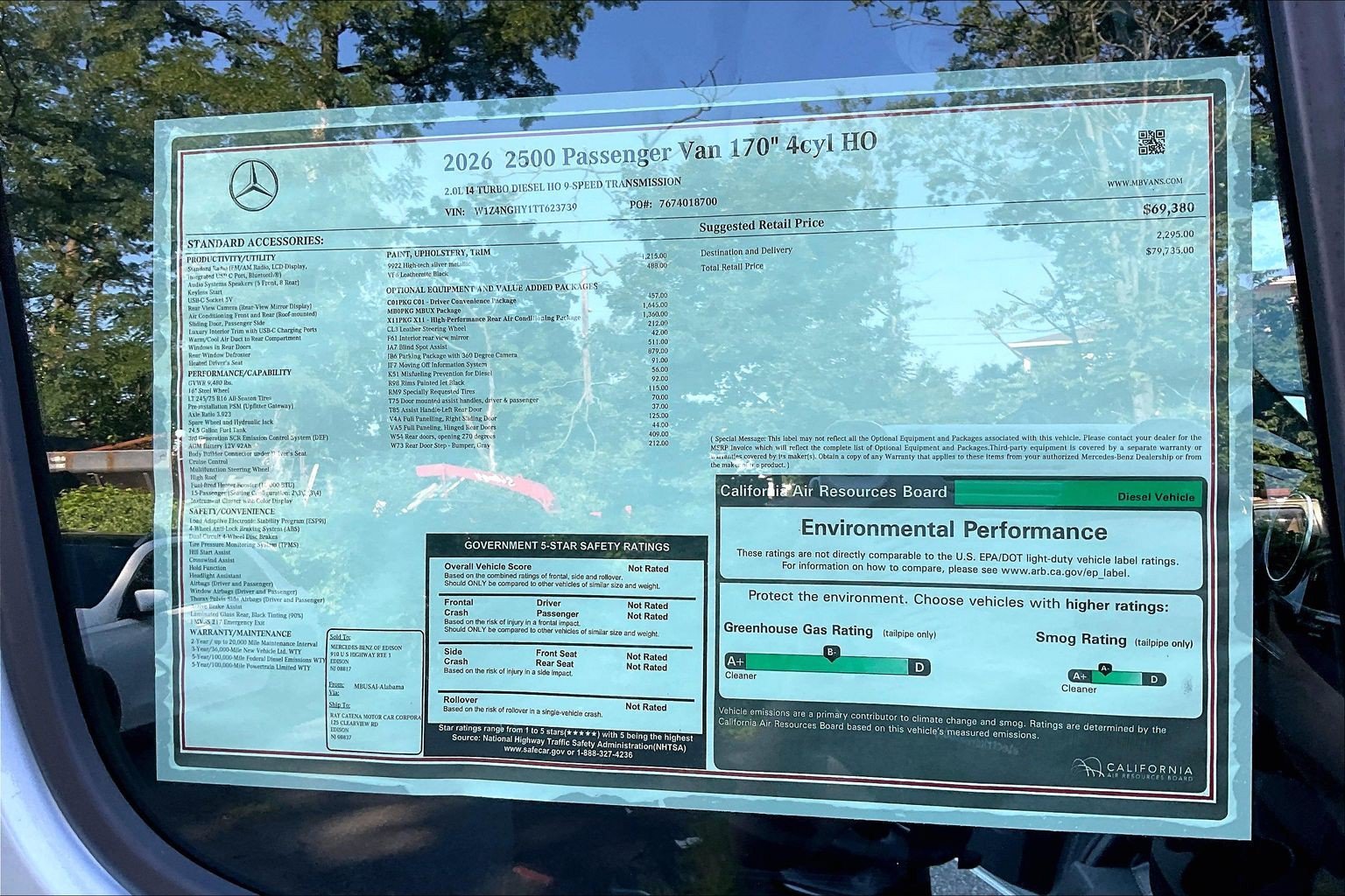 New 2026 high-tech silver metallic Mercedes-Benz Passenger 170 WB image 28