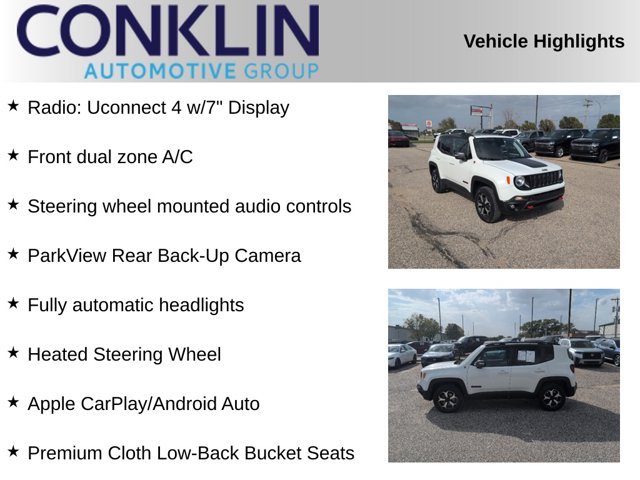 Used 2020 Jeep Renegade Trailhawk with VIN ZACNJBC15LPL42915 for sale in Salina, KS